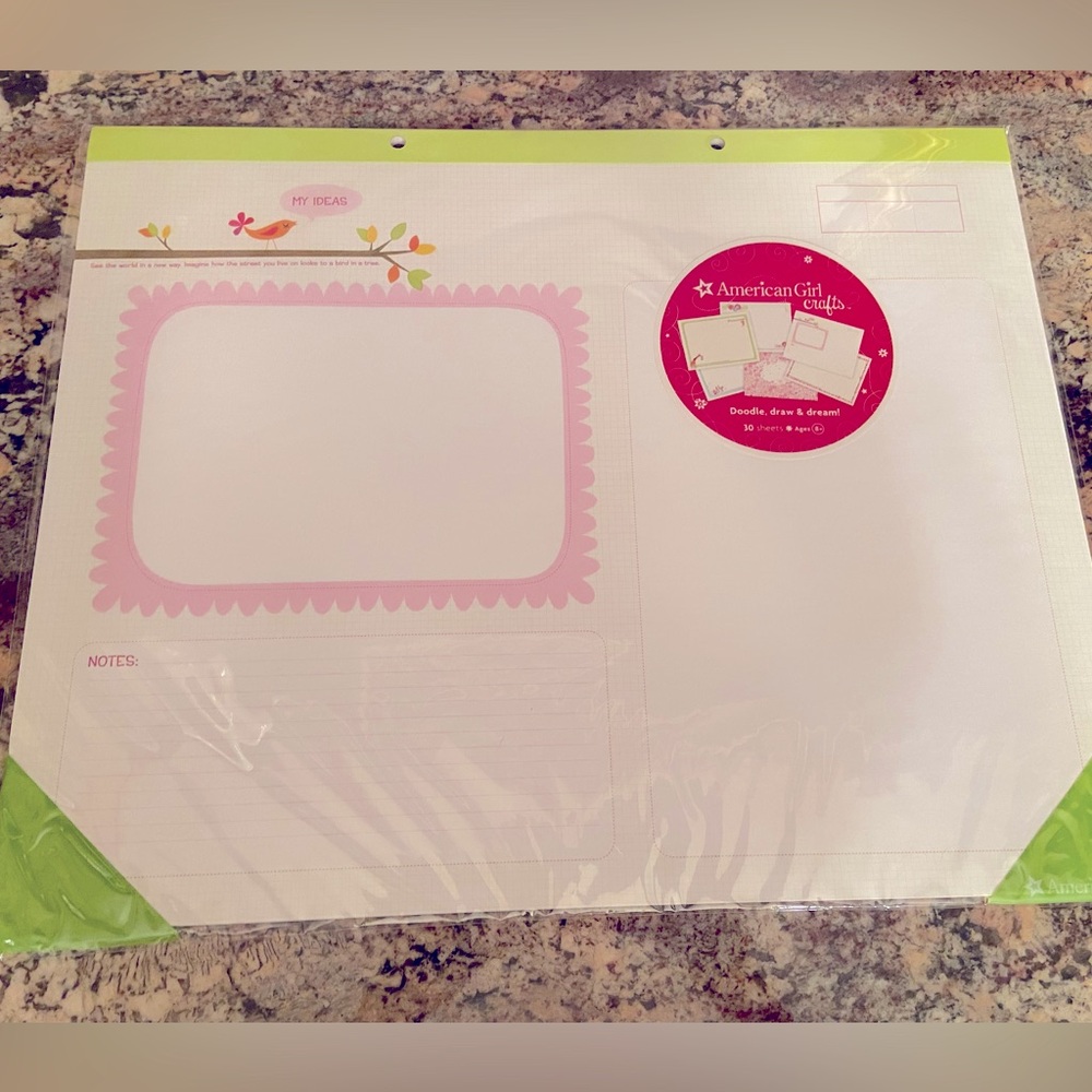 American Girl Desk Pad NEW